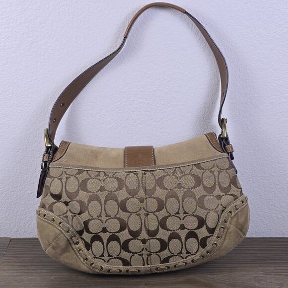 Coach Vintage (2006)Soho Signature Jacquard & Suede Hobo shoulder bag - Preloved - Picture 2 of 16